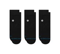 Stance Icon Quarter Socks 3-Pack (Black, l)
