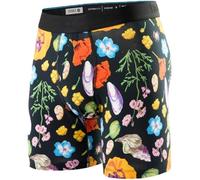 Stance Lucias - Calzoncillos tipo bóxer de algodón con estampado floral, color negro, Multicolor, M