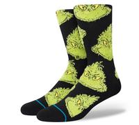 STANCE Mean One Crew Calcetines The Grinch Negro, Negro, M