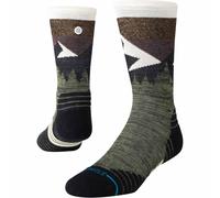 Stance Mid Wool Crew - Calcetines unisex - Diseño de puntera sin costuras - Amortiguación media - Talón y puntera reforzados, Verde -Oliva, MD (US Men's Shoe 6-8.5, Women's Shoe 8-10.5)