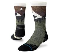 Stance Mid Wool Crew - Calcetines unisex - Diseño de puntera sin costuras - Amortiguación media - Talón y puntera reforzados, Verde -Oliva, LG (US Men's Shoe 9-13, Women's Shoe 11-14)