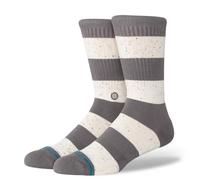 Stance Nep Stripe Crew Socks - Calcetines de pantorrilla con estampado múltiple gris, gris, M