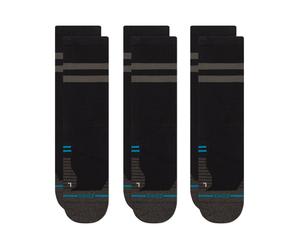 Stance - Ropa para trail running - Franchise Ul Crew 3 Pack Black - Talla 43-46 - Negro Negro 43-46