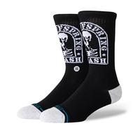 Stance Smashed Crew Socks The Offspring Music - Calcetines negros, Negro, L