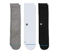 Stance Unidades de Crew아이 Icono Paquete de 3 tripulaciones Calcetines, Multi, Small (Pack de 3) Hombres