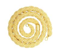 Stanchion Rope - Crowd Control Ropes, 4.9ft Twisted Banquet Safety Supplies, Wedding Barrier Rope | For Security Personnel Retail Stores Hotel Restaurant Museum Bank Waiting Areas Construction Zones
