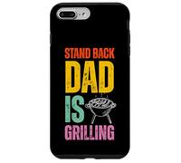Stand Back Dad Is Grilling Funny BBQ Father's Day Carcasa para iPhone 7 Plus/8 Plus
