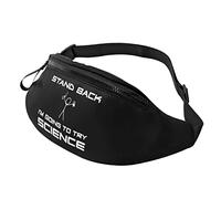 Stand Back I'm Go to Try Science Riñonera Riñonera de Viaje Ajustable para Hombres y Mujeres Riñonera para Correr al Aire Libre