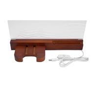 Stand de Guitarra Iluminacin, Guitarra LED de Madera Accesorios de Colgador de Gancho de Pared para Amantes de la Msica Guitarristas