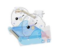 - Stand De Pájaros | Juego De Entrenamiento Soporte Para Loros | Vogel Beckbag Equipo De Enjuague De Mascotas Hecho De Acrílico, Resistente Al Deslizamiento, Para Pinzones, Parásitos, Conuros, Ninfens