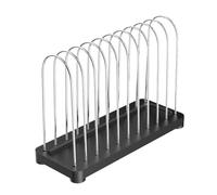 Stand de registros - Titular de almacenamiento de registros | Organizador de mesa de mesa de visualización moderna de 10 ranuras | Soporte de exhibición del organizador de almacenamiento del álbum