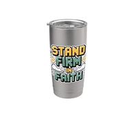 Stand Firm In Faith Vaso térmico de acero inoxidable de doble pared