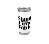 Stand Firm In Faith Vaso térmico de acero inoxidable de doble pared