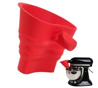 Stand Mixer Flour Funnel, Foldable Silicone Flour Funnel For Mixer | Leak-Proof Large Capacity, Collapsiblee Design, For Food Prep Baking Cookie Making Commercial Restaurant Home