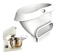 Stand Mixer Funnel, Splash Guard Silicone Set, Powder Transfer System Kit Module, Soft Anti Spill Channel Layer Build, Minimal Baking Design Style for Home Cooking Use