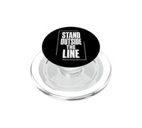 Stand Outside The Line Inconformismo Pensamiento Libre PopSockets PopGrip para MagSafe