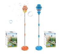 Stand Up Bubble Machine Lamp Outdoor Kids Toy- Decorative Street Lamp Style Design, Continuous Bubble Play Fun, Soft Light Effect Display, Easy Garden Activity Toy | for Patio Backyard Lawn