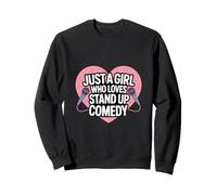 Stand Up Comedy Funny Dichos Micrófono Corazón Sudadera