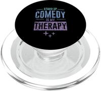 Stand Up Comedy Is My Therapy Artista Comediante - PopSockets PopGrip para MagSafe