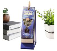 Stand Up Desk Calendar | 2026 Oil Painting Home Schedule | 18.2x8.7x6cm Standing Calendar - Organized Time Management For Family School Classroom Workplace Kitchen Study Room Apartment Art Studio