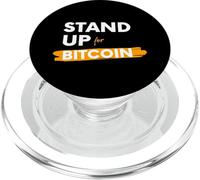 Stand Up For Bitcoin Cryptocurrency Is Freedom BTC Crypto PopSockets PopGrip para MagSafe
