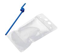 Stand-Up Pouches with Zipper 25Pcs Perfect for Parties Summer Drink Storage Transparent Bag