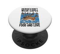 Stand with Heroes Sail Boats Vessels entregando Comida y PopSockets PopGrip Adhesivo