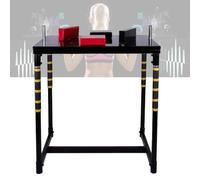 Standard Arm Wrestling Table-Thick EVA Foam Material, Arm Wrestling Muscle Exerciser Equipment, Competition Training Arm Wrestling Table, Includes Padded Elbow Rests(Negro)