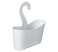 TATAY Cesta de ducha multifuncional con ganchos Polipropileno sin taladro Blanco 25x9x28 cm