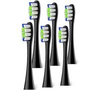 Standard Clean Cabezales de cepillo compatibles con el cepillo de dientes eléctrico Oclean, 6 piezas de cabezales para cepillo eléctrico con cerdas DuPont - Negro