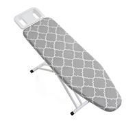 Standard Ironing Board Cover and Pad, Thick Heat-Reflective Padding | Scorch- and Stain-Resistant Coating with Adjustable Strap for Clothing, Fabric, Sewing, Steaming, Quilting and Laundry