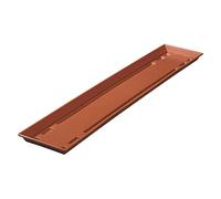 Standard Plato para maceta de balcón (Longitud exterior máx.: 80 cm, Terracota)