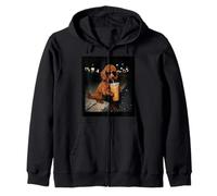 Standard Poodle Drinking Iced Coffee Animal Meme Humor Funny Sudadera con Capucha