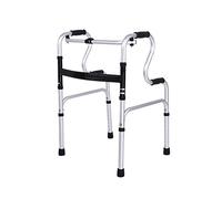 Standard Walkers - Andador plegable de 2 botones, ligero, altura ajustable, aleación de aluminio, marco para caminar para adultos mayores con discapacidad