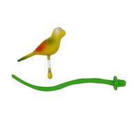 Standing Bird Perch Chew Toy, Bite-Resistant Wood Stand, Paw-Grinding Station, Enrichment Accessory, Ideal for Parakeets, Budgies, Cockatiels, Small Parrots 9.4 Inch
