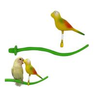 Standing Bird Perch, Chew Toy Design, Bite-Resistant Paw Grinding Toy, Multifunctional Pet Chewing Accessory for Sparrow, Budgies, Parrots, Cockatiels, Parakeets, Green Color