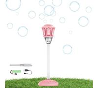 Standing Bubble Machine, ajustable Height Bubble Maker, 21-47 pulgadas Outdoor Bubbles Machine with Music, ABS Blower with Stable Base, Lawn Garden Party Wedding Summer Accessory