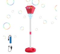 Standing Bubble Machine, Automatic Bubble Maker, 480 g Outdoor Blower, Height ajustable Stand High Output Coverage for Boys Kids Preschoolers Birthday Partes Backyard Beach Summer Use