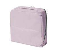 Standing Makeup Bag, Make Up Storage Bag, 9.06x8.66x2.56inch Vertical Toiletry Case with Dividers, Skincare Organizer with Adjustable Slots, Cosmetic Pouch, Upright Beauty Station for Home Bedroom