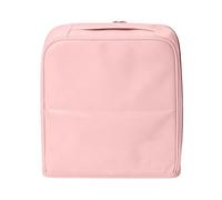 Standing Makeup Bag, Make Up Storage Bag, 9.06x8.66x2.56inch Vertical Toiletry Case with Dividers, Skincare Organizer with Adjustable Slots, Cosmetic Pouch, Upright Beauty Station for Home Bedroom
