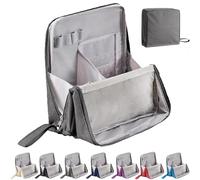 Standing Makeup Bag - Portable, Large Capacity, Doresty Multi-Purpose Large Capacity Oxford Cloth Stand Up Makeup Bag, Standing Waterproof Toiletry Bag with Compartments (Gray)
