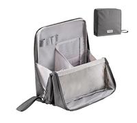 Standing Makeup Bag Portable, Large Capacity, Stand Up Makeup Bag for Travel, Multi-Purpose Large Capacity Oxford Cloth Standing MakeupBag (Gray)