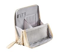 Standing Makeup Bag, Portable Pouch, Oxford Cloth Cosmetic Upright Storage Organizer, Waterproof Case with Multiple Compartments for Travel School Home Use, 9.06x8.66 Inches