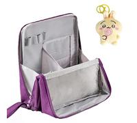 Standing Makeup Bag, Standing up Makeup Bag- Portable, Large Capacity, Waterproof Oxford Storage, Washing, Travel Bags for Women (Purple)