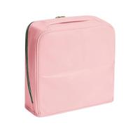 Standing Makeup Bag, Waterproof Travel Toiletry Pouch, 9.06x8.66x2.56 Inch Cosmetic Case with Upright Design, Storage Bag, Organizer with Compartment Style, Travel Kit for Skincare Brushes Lipstick