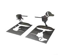 Standing Man - Soporte para salchichas de acero inoxidable, divertido estante para asar perros calientes para barbacoa, parrilla, camping, picnic, 7 x 7 x 6 cm, 2 unidades