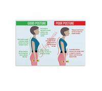 Standing Posture Spine Back Health Canvas Poster Print