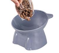 Standing Tilted Cat Bowl - Alimentador de del Cuello, Bandeja de Alimentos Inclinado | Soporte de Mascotas Elevado a Prueba de derrames, estación de Comidas de prevención de backflow, Elegante