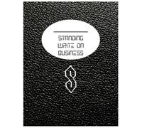 Standing Write on Business: Composition Notebook & Planner, 200 Pages with 12 Month Calendar, 7.44 x 9.69 Inches: Motivating Time Management Book to Organize Day to Day Best Self & Habits