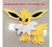(StandingJolteon50cm) Lucario Eevee Giant Pokemon Semi-finished Leather Holster Umbreon Plush Soft Stuffed Doll Cinderace Zeraora Dialga Toys for Kids